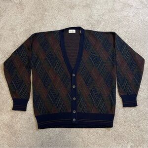 Vintage Potomac Collection Men’s Wool Blend Cardigan Sweater